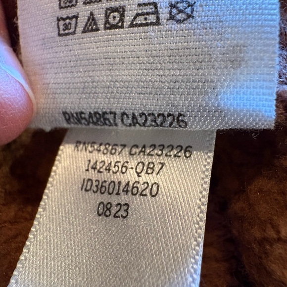 PINK Caramel Kiss Joggers High Rise Sweatpants Red Script Logo Brown women’s L - Picture 7 of 11